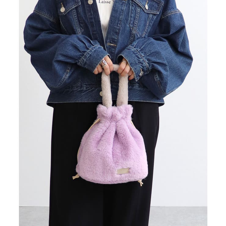 バイカラーファーワンハンドルバッグ | TRYSIL | 詳細画像4 