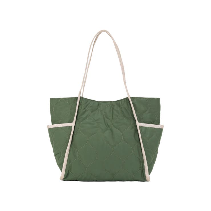 カーキ | キルティングトートバッグ | TRYSIL