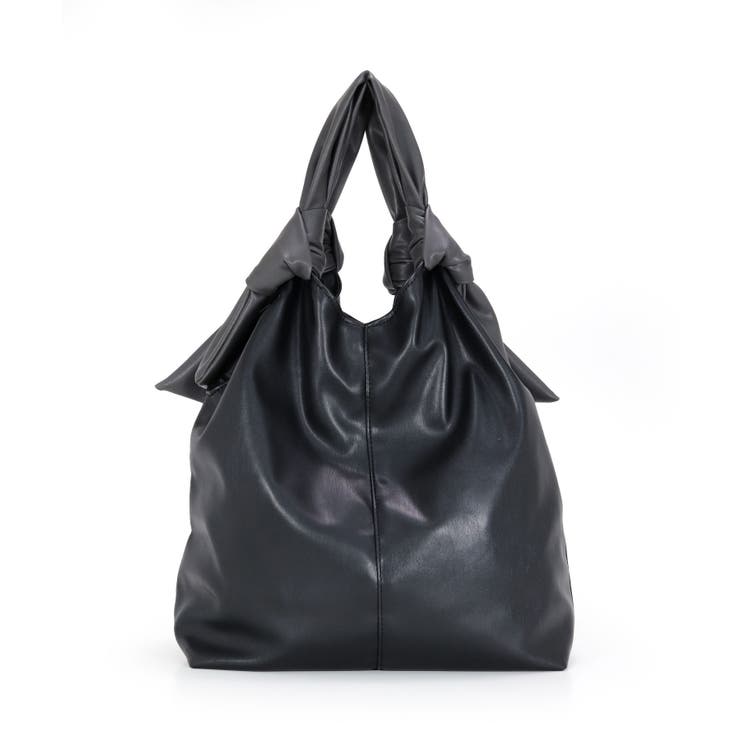 ブラック | ノットハンドルトートバッグ | TRYSIL
