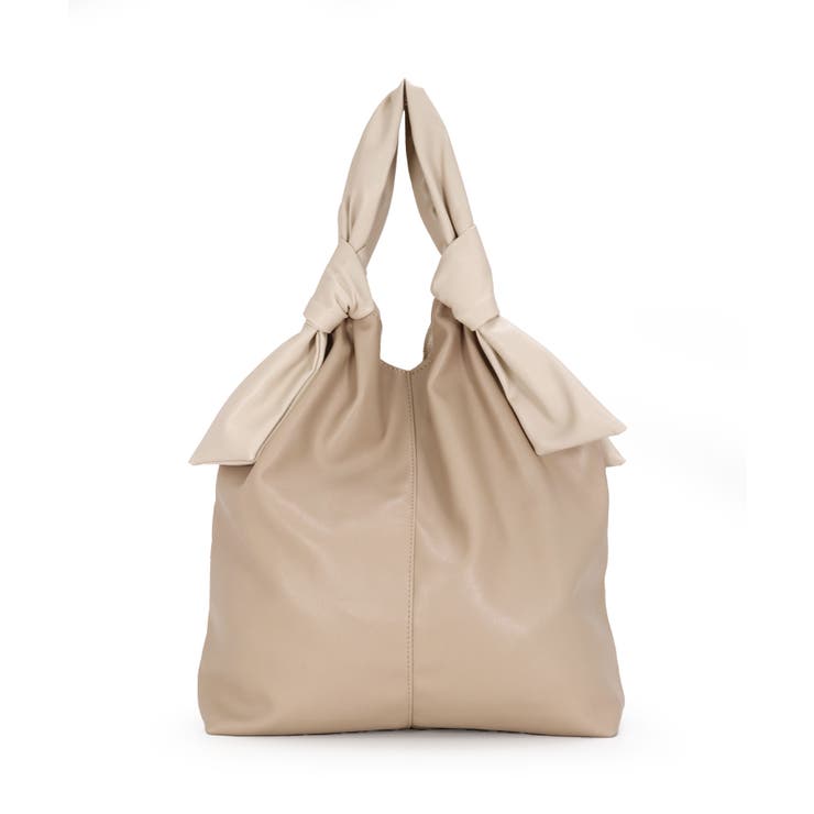 グレージュ | ノットハンドルトートバッグ | TRYSIL