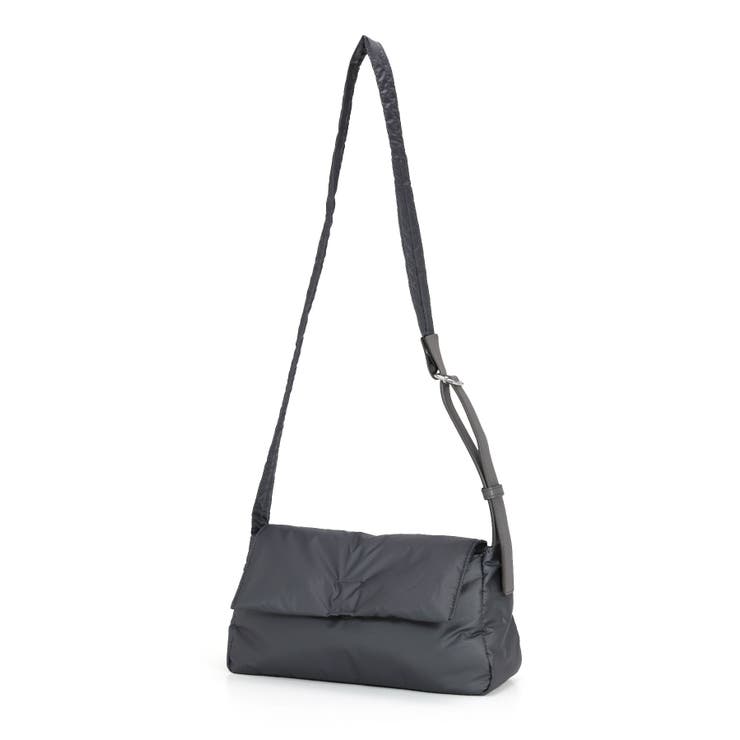 チャコール | フラップショルダーバッグ | TRYSIL