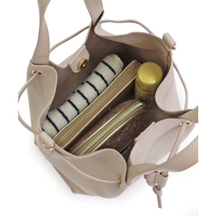 【デイリー/ミディアムサイズ/2way】2way巾着トートバッグ | TRYSIL | 詳細画像25 