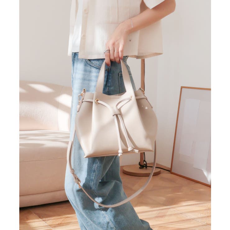 【デイリー/ミディアムサイズ/2way】2way巾着トートバッグ | TRYSIL | 詳細画像6 