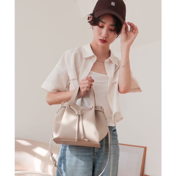 【デイリー/ミディアムサイズ/2way】2way巾着トートバッグ | TRYSIL | 詳細画像7 