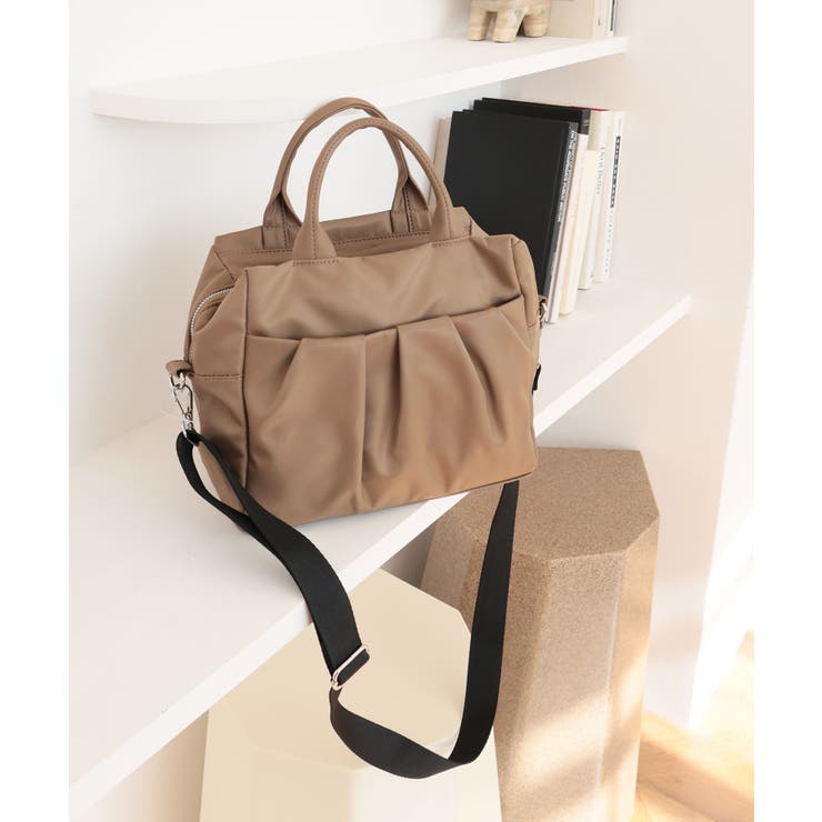 【旅行/軽量/2way】ギャザーポケット2WAYボストンバッグ | TRYSIL | 詳細画像13 