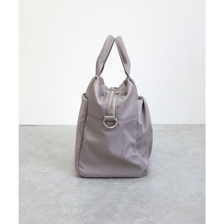 【旅行/軽量/2way】ギャザーポケット2WAYボストンバッグ | TRYSIL | 詳細画像15 