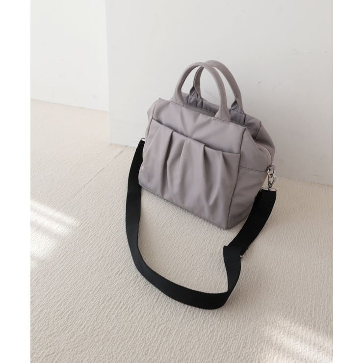 【旅行/軽量/2way】ギャザーポケット2WAYボストンバッグ | TRYSIL | 詳細画像5 