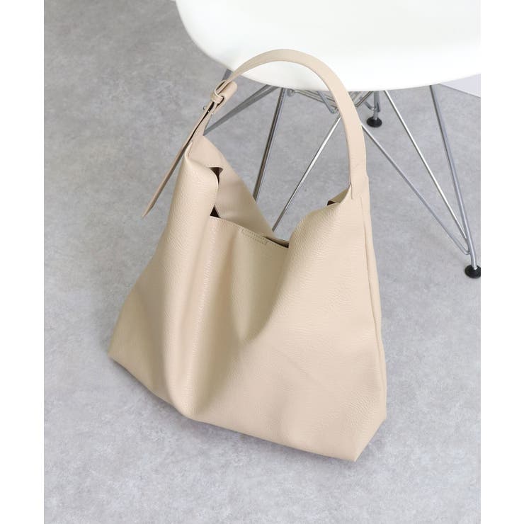 アイボリー | フェイクレザーワンショルダーバッグ | TRYSIL