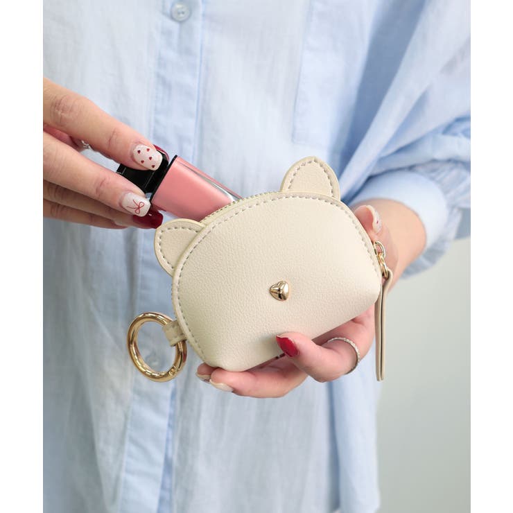 【プレゼント/コンパクト/小銭入れ】ネコキーケースポーチチャーム | TRYSIL | 詳細画像3 