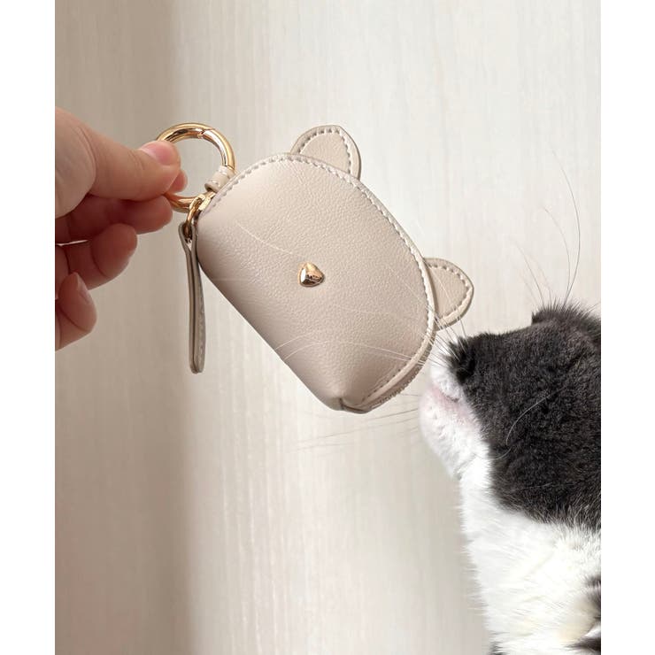 【プレゼント/コンパクト/小銭入れ】ネコキーケースポーチチャーム | TRYSIL | 詳細画像4 