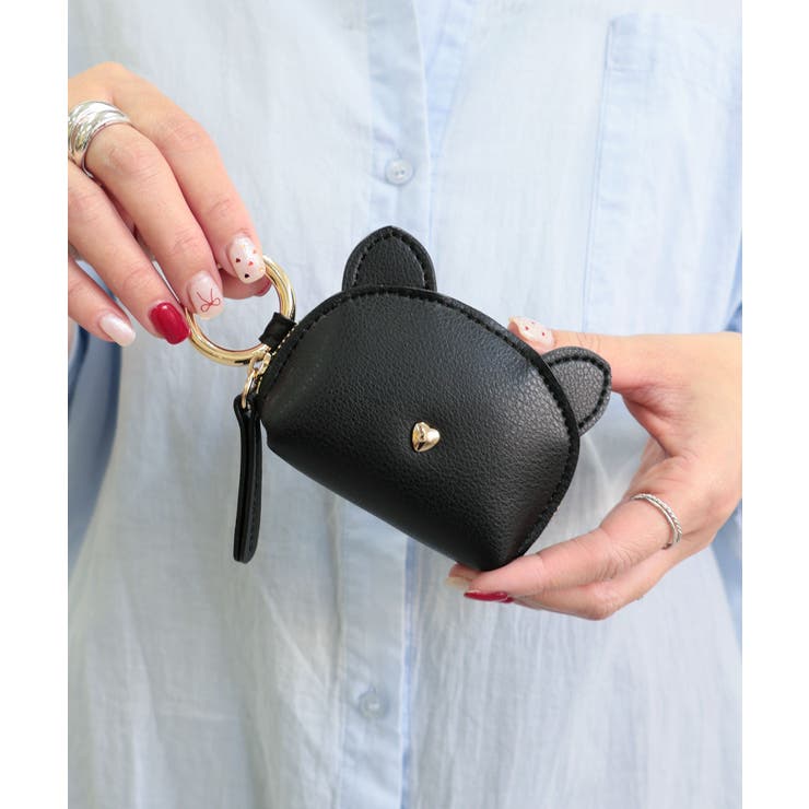 【プレゼント/コンパクト/小銭入れ】ネコキーケースポーチチャーム | TRYSIL | 詳細画像6 