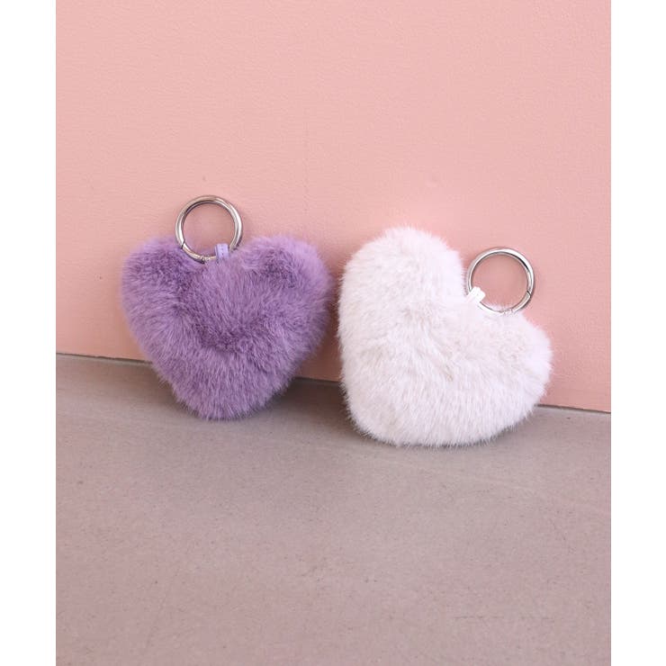 フェイクファーハートポーチチャーム | TRYSIL | 詳細画像2 