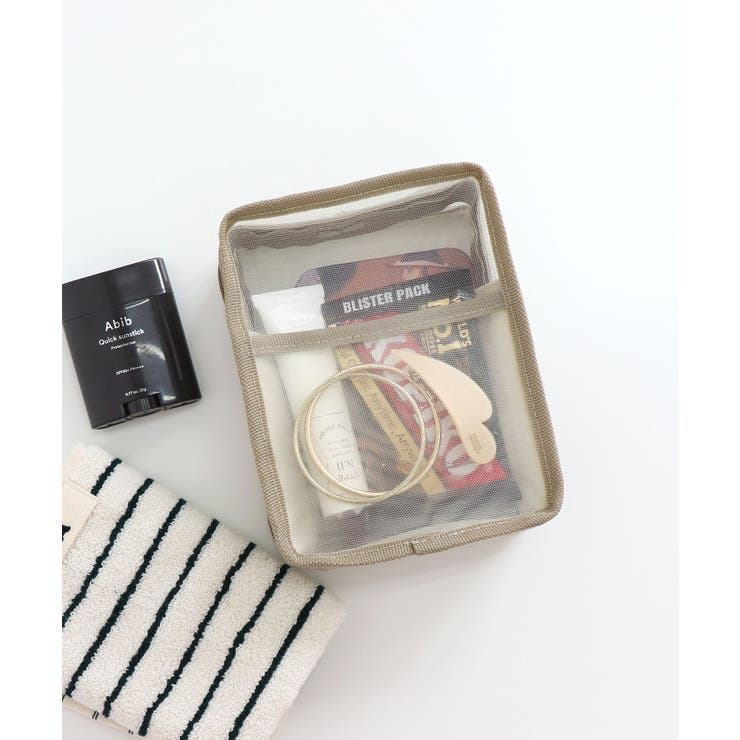 メッシュスクエアポーチ縦型 | TRYSIL | 詳細画像1 