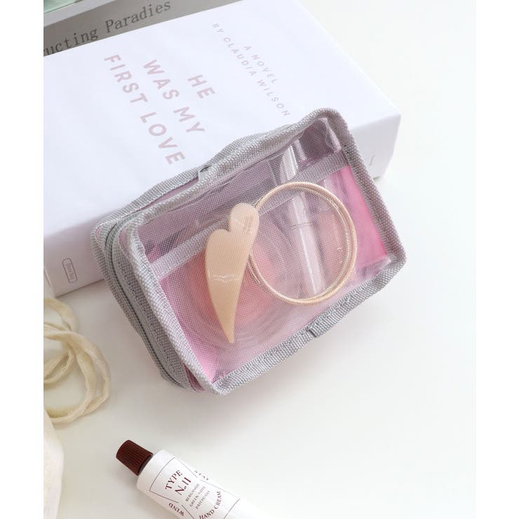 ピンク | メッシュスクエアポーチ | TRYSIL