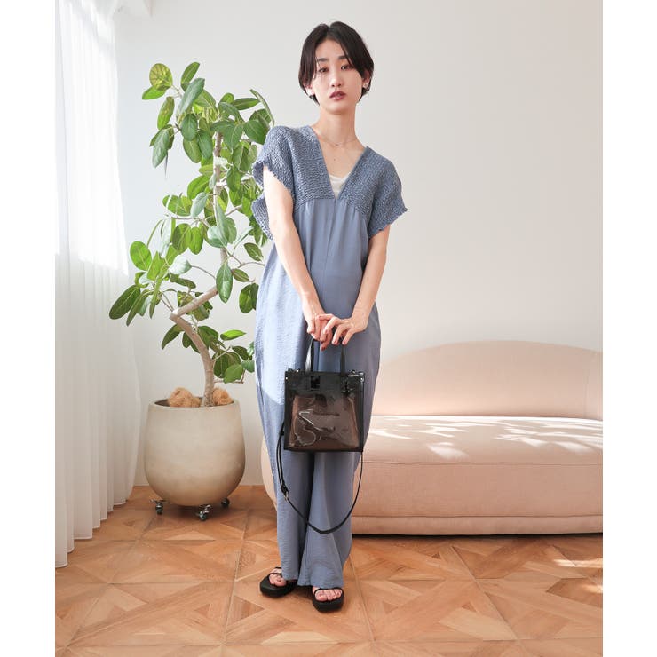 【デイリー ミディアムサイズ 2way】メッシュポーチ付き2wayクリアトートバ… | TRYSIL | 詳細画像11 