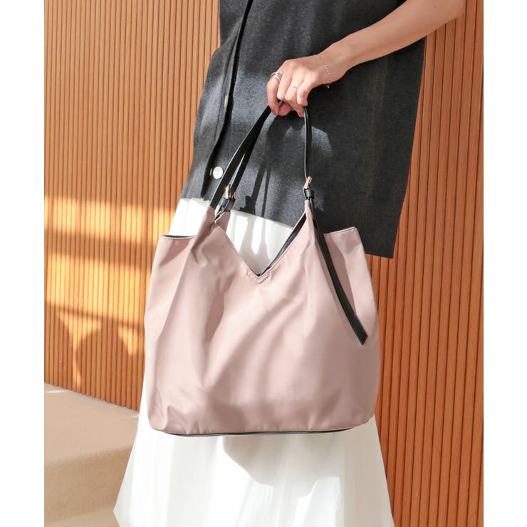 【デイリー/軽量/シーズンレス】ベルトハンドルＶカットトートバッグ | TRYSIL | 詳細画像11 