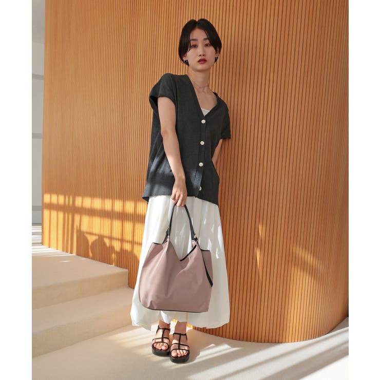 【デイリー/軽量/シーズンレス】ベルトハンドルＶカットトートバッグ | TRYSIL | 詳細画像12 