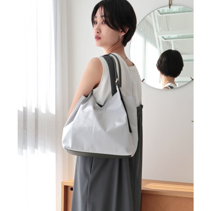 【デイリー/軽量/シーズンレス】ベルトハンドルＶカットトートバッグ | TRYSIL | 詳細画像2 