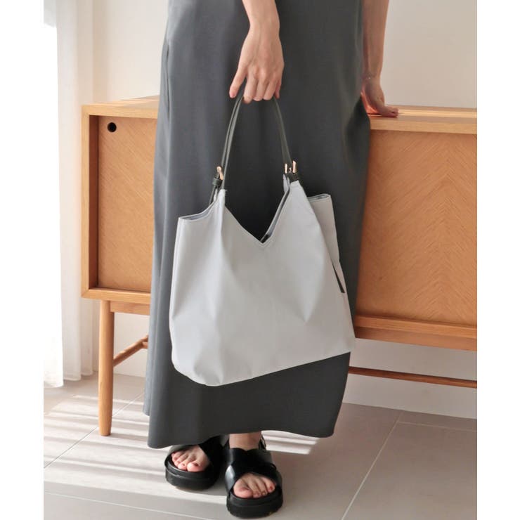【デイリー/軽量/シーズンレス】ベルトハンドルＶカットトートバッグ | TRYSIL | 詳細画像3 