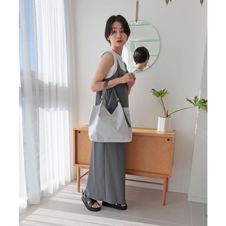 【デイリー/軽量/シーズンレス】ベルトハンドルＶカットトートバッグ | TRYSIL | 詳細画像4 