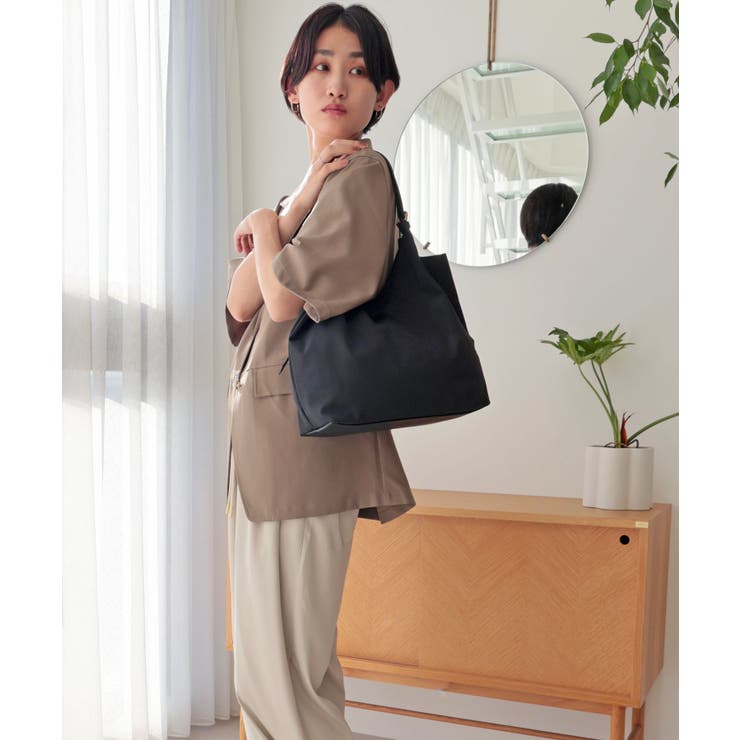 【デイリー/軽量/シーズンレス】ベルトハンドルＶカットトートバッグ | TRYSIL | 詳細画像7 