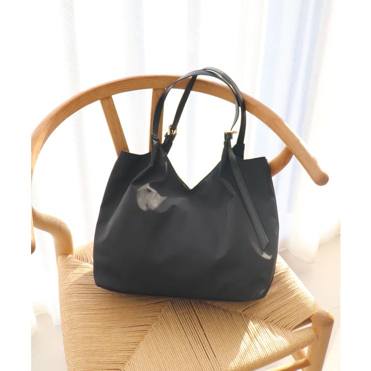 【デイリー/軽量/シーズンレス】ベルトハンドルＶカットトートバッグ | TRYSIL | 詳細画像9 