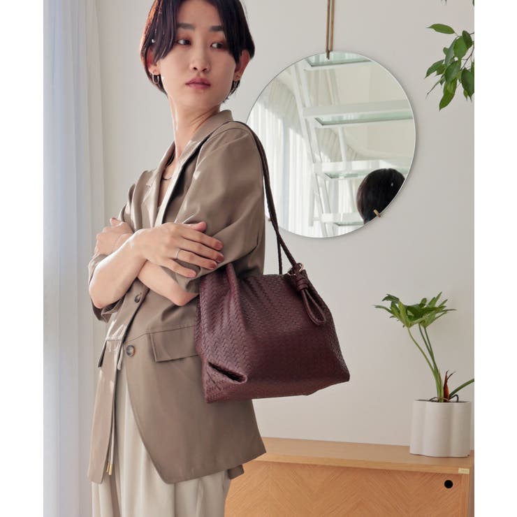 【コンパクト/デイリー/シーズンレス】編み込み風合皮ミニトートバッグ | TRYSIL | 詳細画像11 