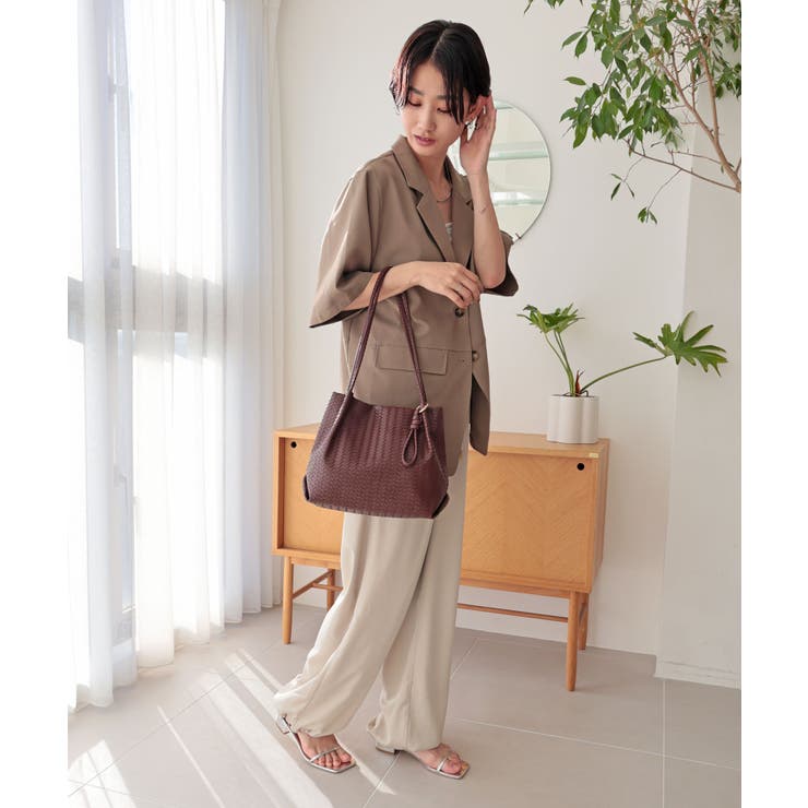 【コンパクト/デイリー/シーズンレス】編み込み風合皮ミニトートバッグ | TRYSIL | 詳細画像12 