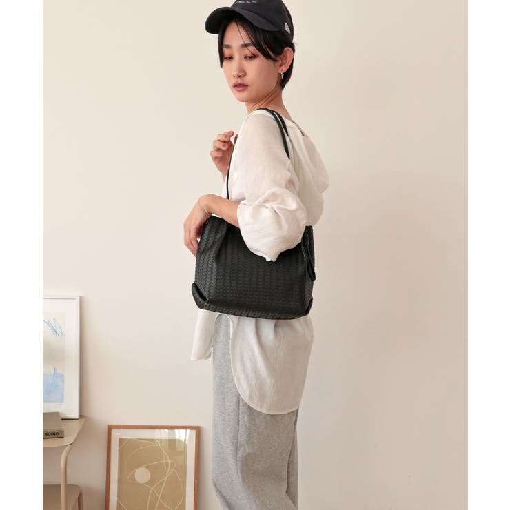 【コンパクト/デイリー/シーズンレス】編み込み風合皮ミニトートバッグ | TRYSIL | 詳細画像3 