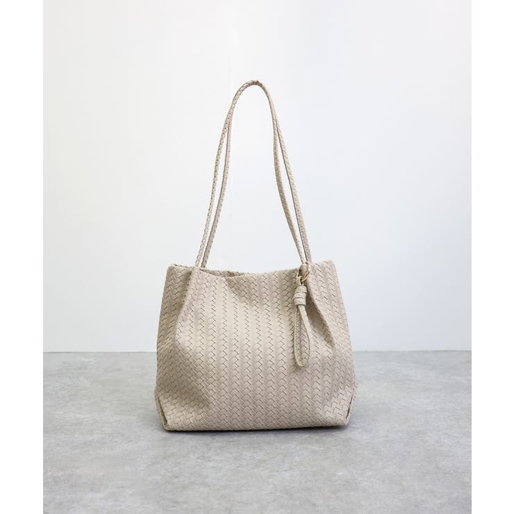 【コンパクト/デイリー/シーズンレス】編み込み風合皮ミニトートバッグ | TRYSIL | 詳細画像14 