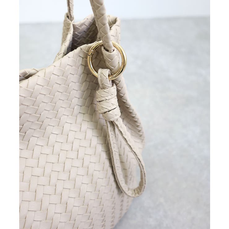 【コンパクト/デイリー/シーズンレス】編み込み風合皮ミニトートバッグ | TRYSIL | 詳細画像16 