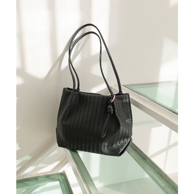 【コンパクト/デイリー/シーズンレス】編み込み風合皮ミニトートバッグ | TRYSIL | 詳細画像5 