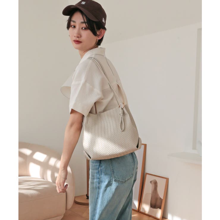 【コンパクト/デイリー/シーズンレス】編み込み風合皮ミニトートバッグ | TRYSIL | 詳細画像6 