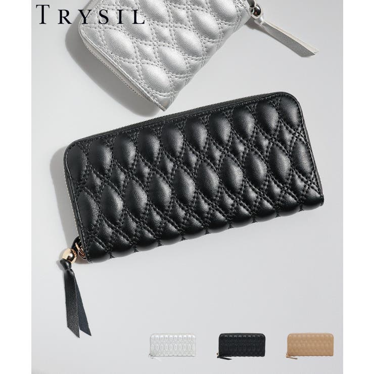 【収納力/たっぷり仕分け/プレゼント】キルティング長財布 | TRYSIL | 詳細画像1 