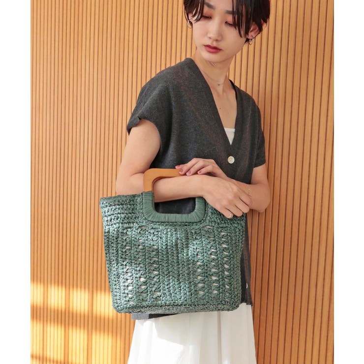 【ミディアムサイズ/デイリー/軽量】ウッドハンドルトートバッグ | TRYSIL | 詳細画像10 