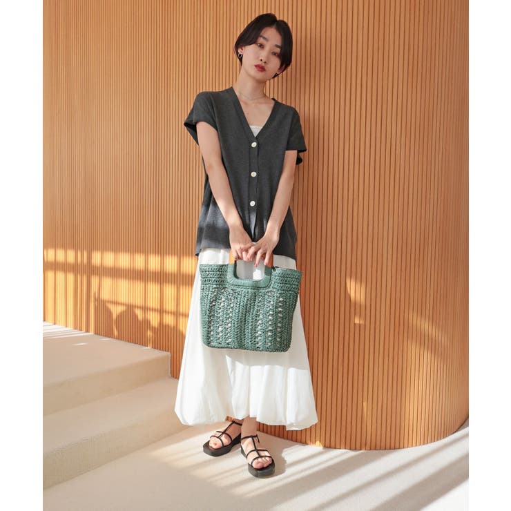 【ミディアムサイズ/デイリー/軽量】ウッドハンドルトートバッグ | TRYSIL | 詳細画像12 