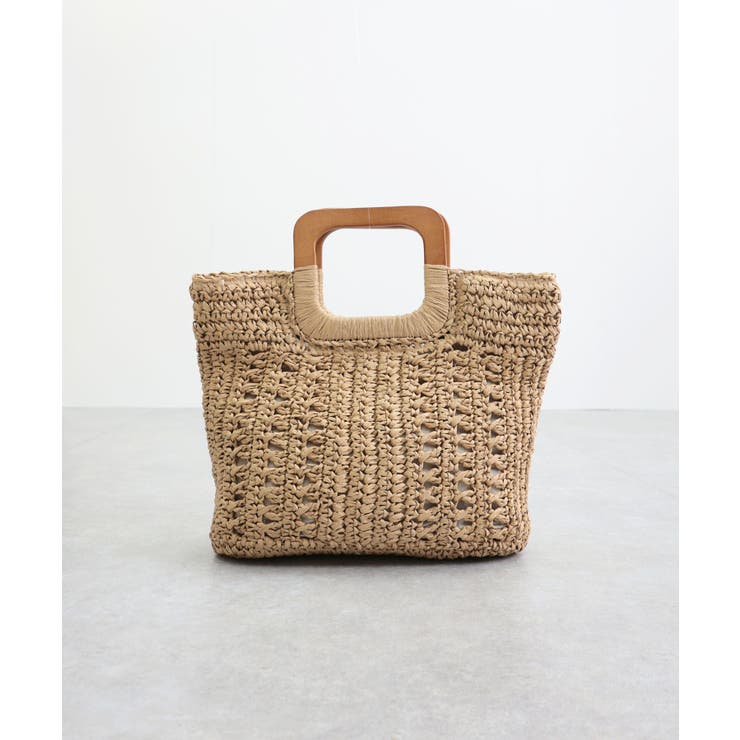 【ミディアムサイズ/デイリー/軽量】ウッドハンドルトートバッグ | TRYSIL | 詳細画像14 