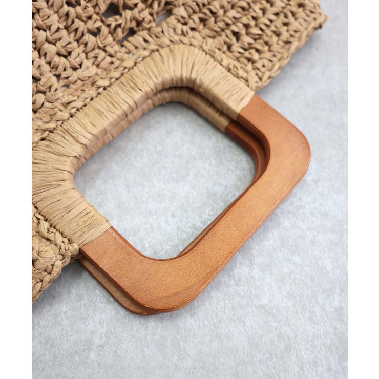 【ミディアムサイズ/デイリー/軽量】ウッドハンドルトートバッグ | TRYSIL | 詳細画像16 