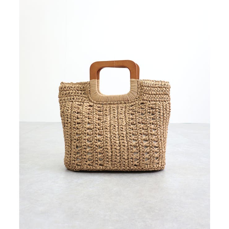 【ミディアムサイズ/デイリー/軽量】ウッドハンドルトートバッグ | TRYSIL | 詳細画像19 