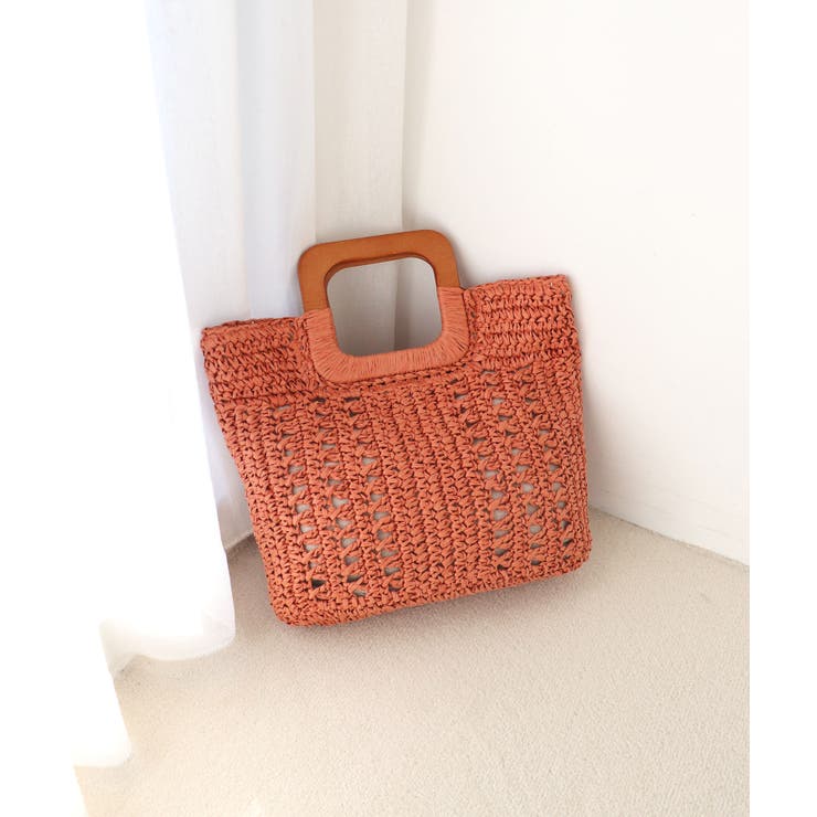 【ミディアムサイズ/デイリー/軽量】ウッドハンドルトートバッグ | TRYSIL | 詳細画像9 