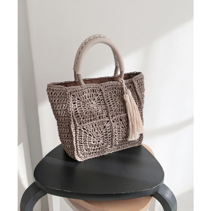 モカ | 【ミディアムサイズ/デイリー/軽量】スクエアトートバッグ | TRYSIL