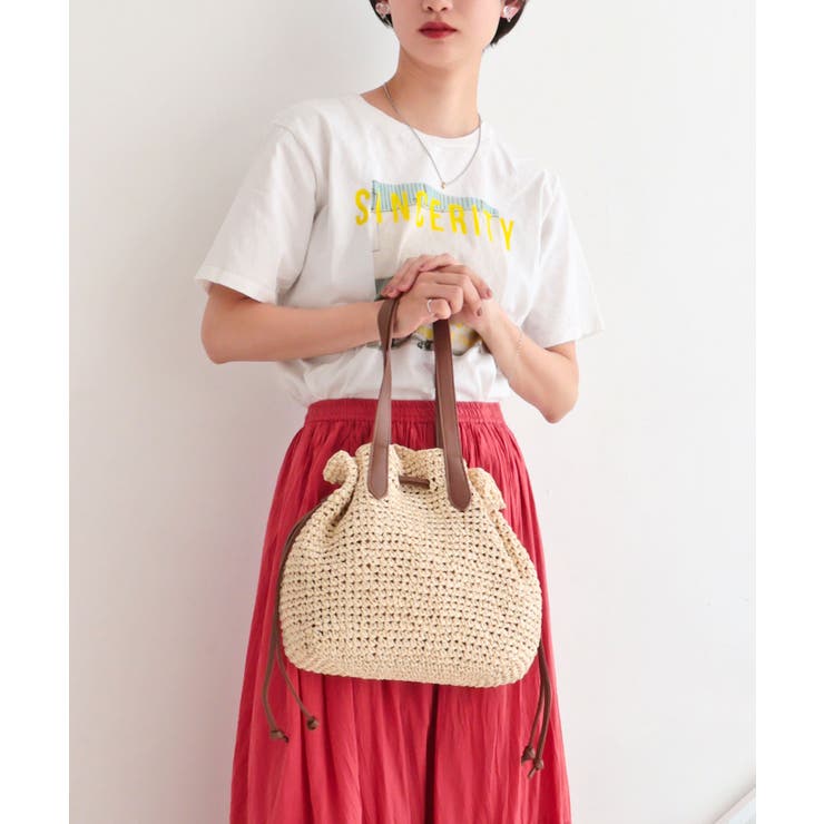 【ミディアムサイズ/デイリー/軽量】ペーパー巾着トートバッグ | TRYSIL | 詳細画像10 