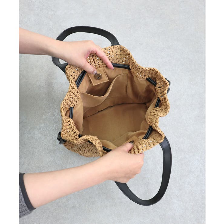 【ミディアムサイズ/デイリー/軽量】ペーパー巾着トートバッグ | TRYSIL | 詳細画像14 