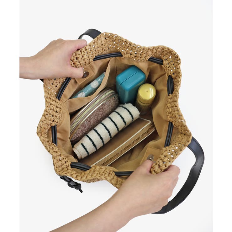 【ミディアムサイズ/デイリー/軽量】ペーパー巾着トートバッグ | TRYSIL | 詳細画像21 