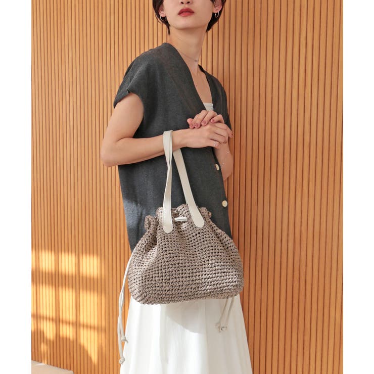 【ミディアムサイズ/デイリー/軽量】ペーパー巾着トートバッグ | TRYSIL | 詳細画像6 