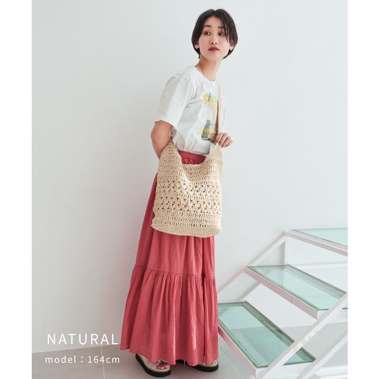 【デイリー/リゾート/カゴバッグ】ペーパーショルダーバッグ | TRYSIL | 詳細画像10 