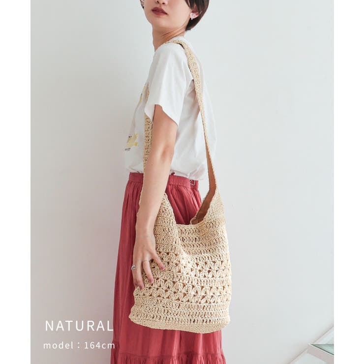 【デイリー/リゾート/カゴバッグ】ペーパーショルダーバッグ | TRYSIL | 詳細画像8 