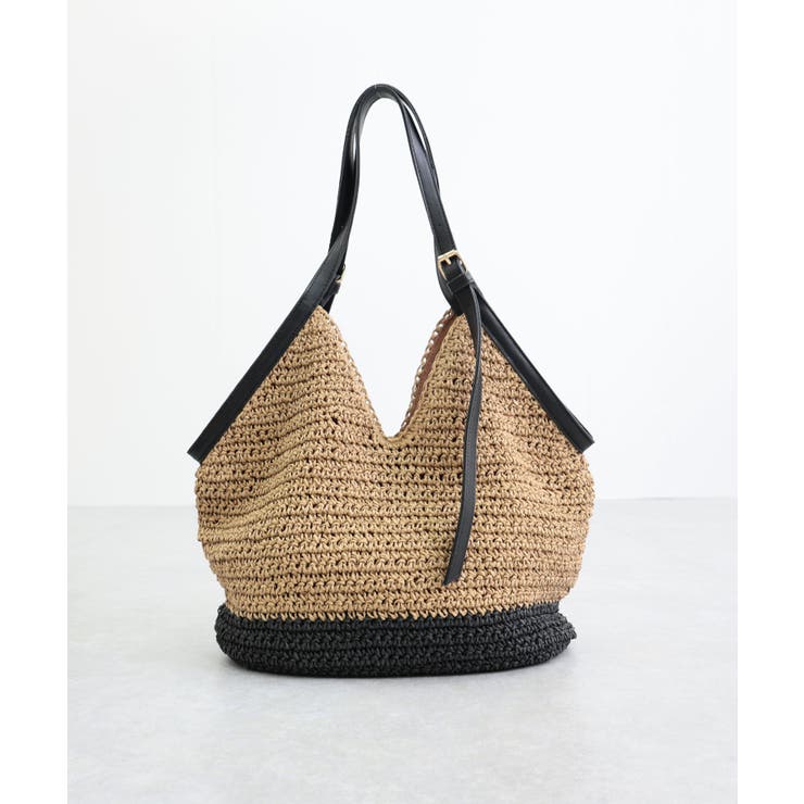 【カゴバッグ/デイリー/リゾート】ベルトハンドルペーパートートバッグ | TRYSIL | 詳細画像14 