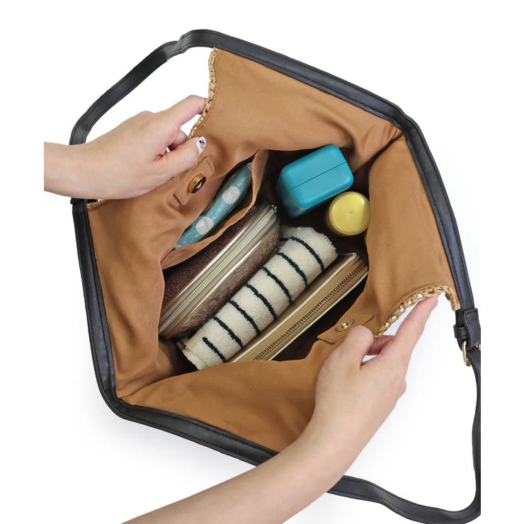 【カゴバッグ/デイリー/リゾート】ベルトハンドルペーパートートバッグ | TRYSIL | 詳細画像23 