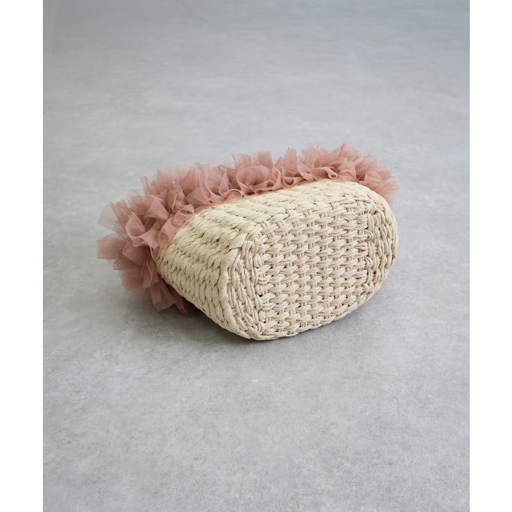 【カゴバッグ/リゾート/プレゼント】チュールフリルカゴバッグ | TRYSIL | 詳細画像18 